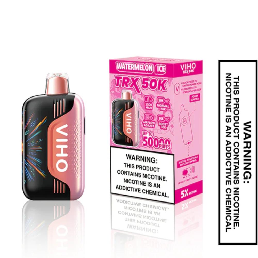 VIHO TRX 50,000 Puffs 5pk Texas Compliant / Made In USA