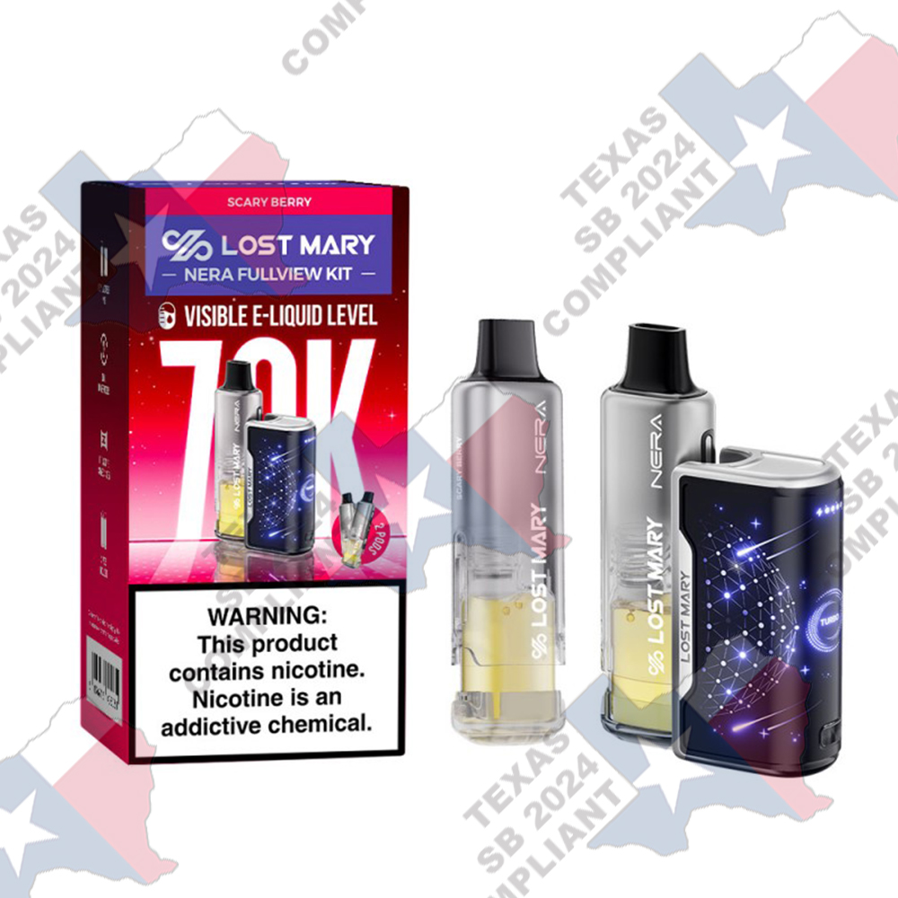 Lost Mary NERA Fullview Kit 70000 Puffs 5pk - SB2024 Compliant